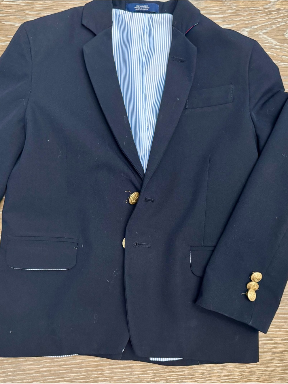 Izod Navy Blazer with Gold Buttons